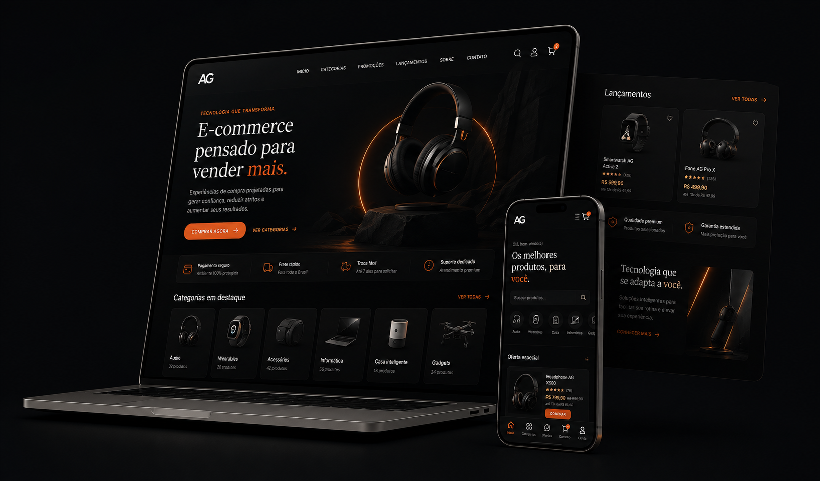Composição de loja virtual